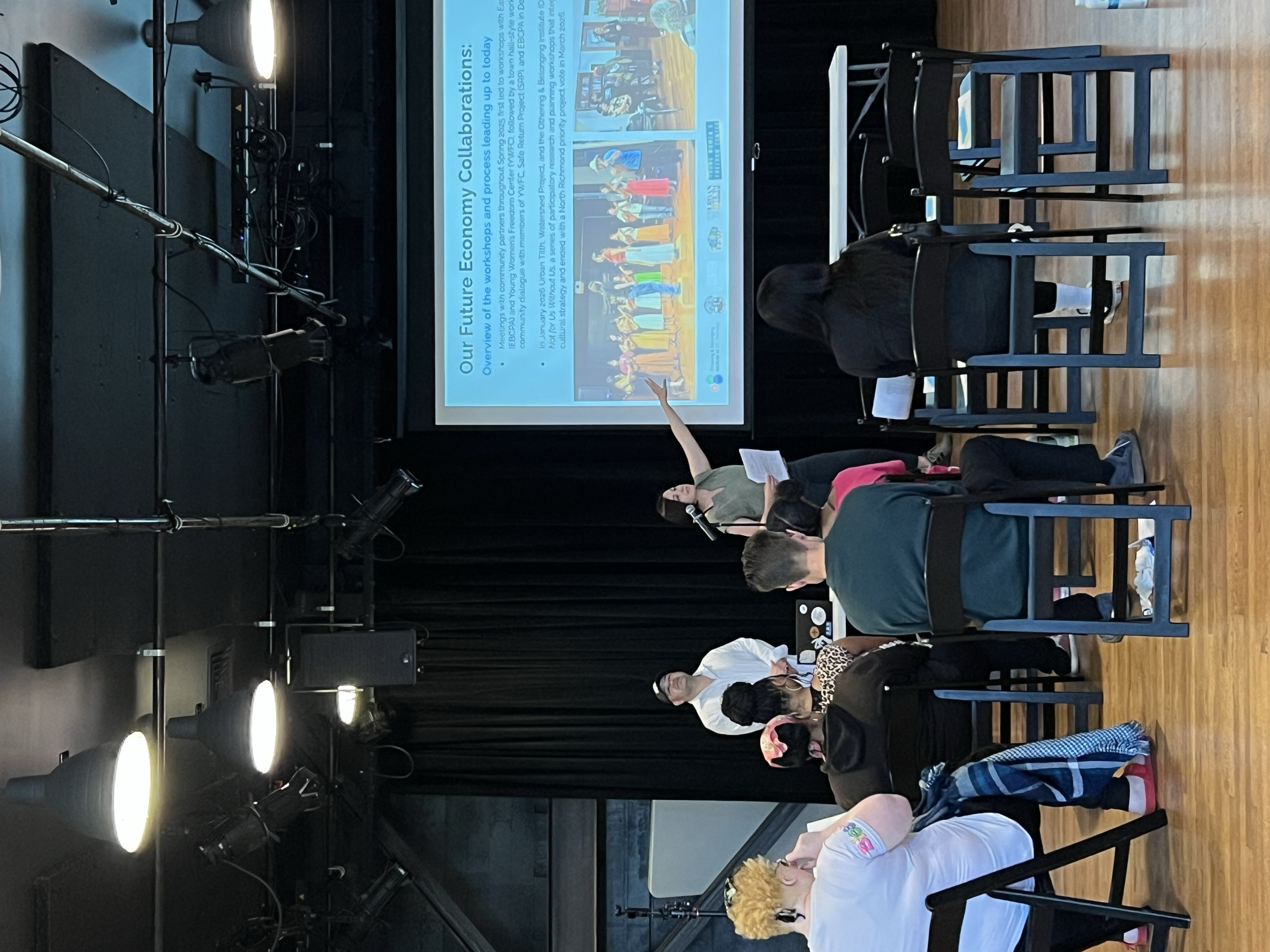 Community members gathered at a May 21st workshop presentation.